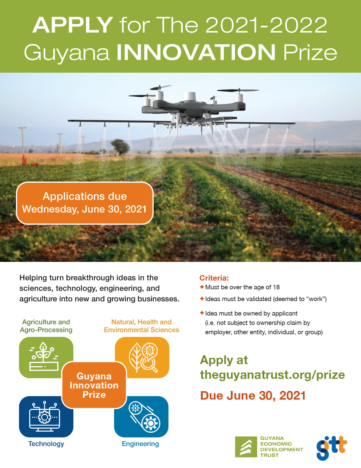 Apply for 2021- 2022 Guyana Innovation Prize