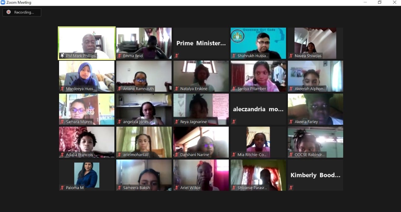 The first ever virtual orientation of the Guyanese Girls Code 2021 through our Girls in ICT program under the theme: Connected Girls, Creating Brighter Futures.