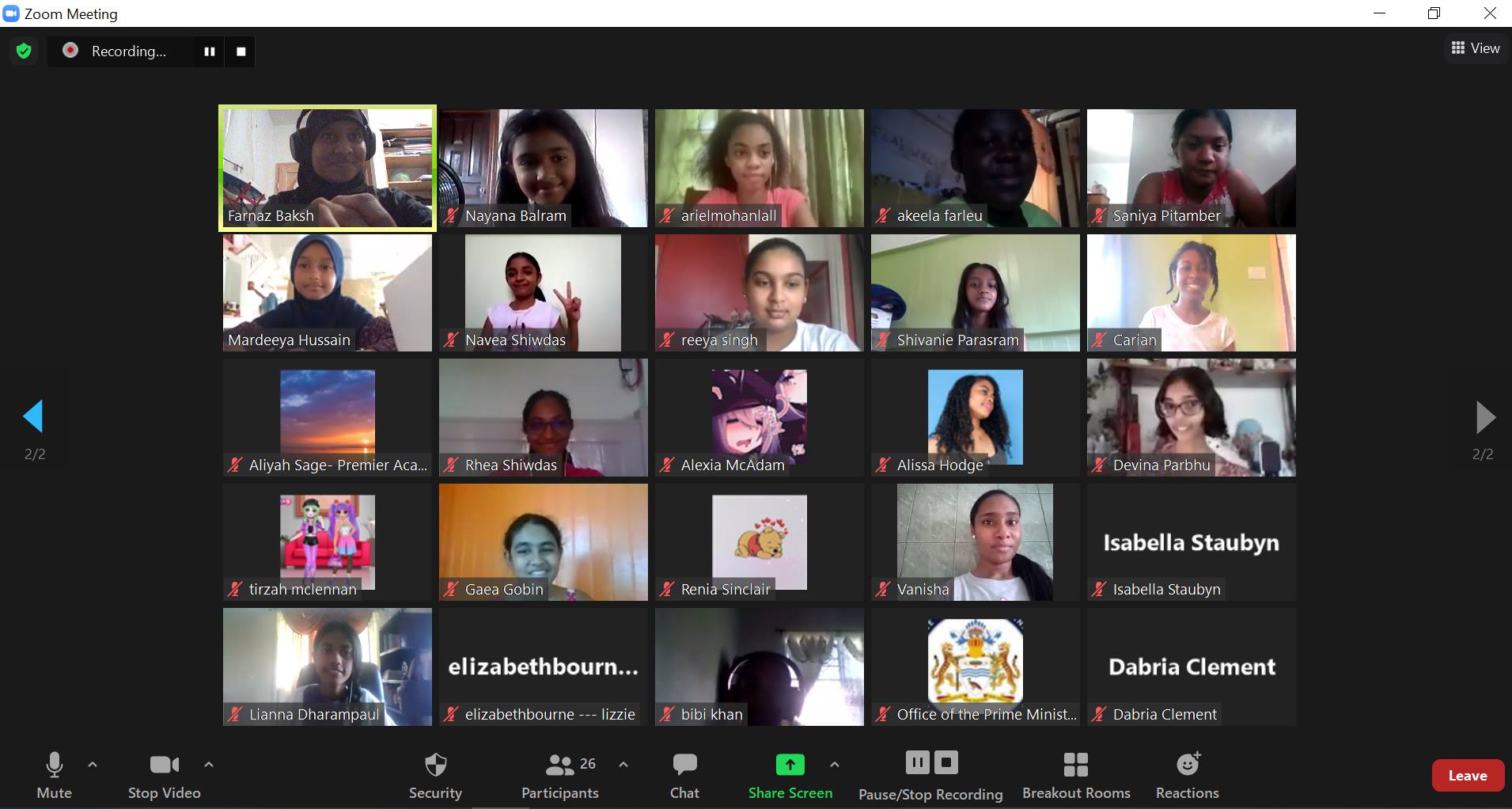 And that’s a wrap for the first online Guyanese Girls Code Summer Camp!