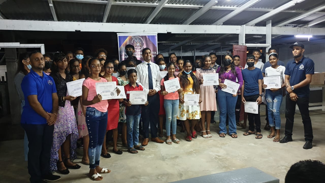 Approximately 30 teenagers and young adults from the village and surrounding areas graduated last evening, May 31st, from the initiative.