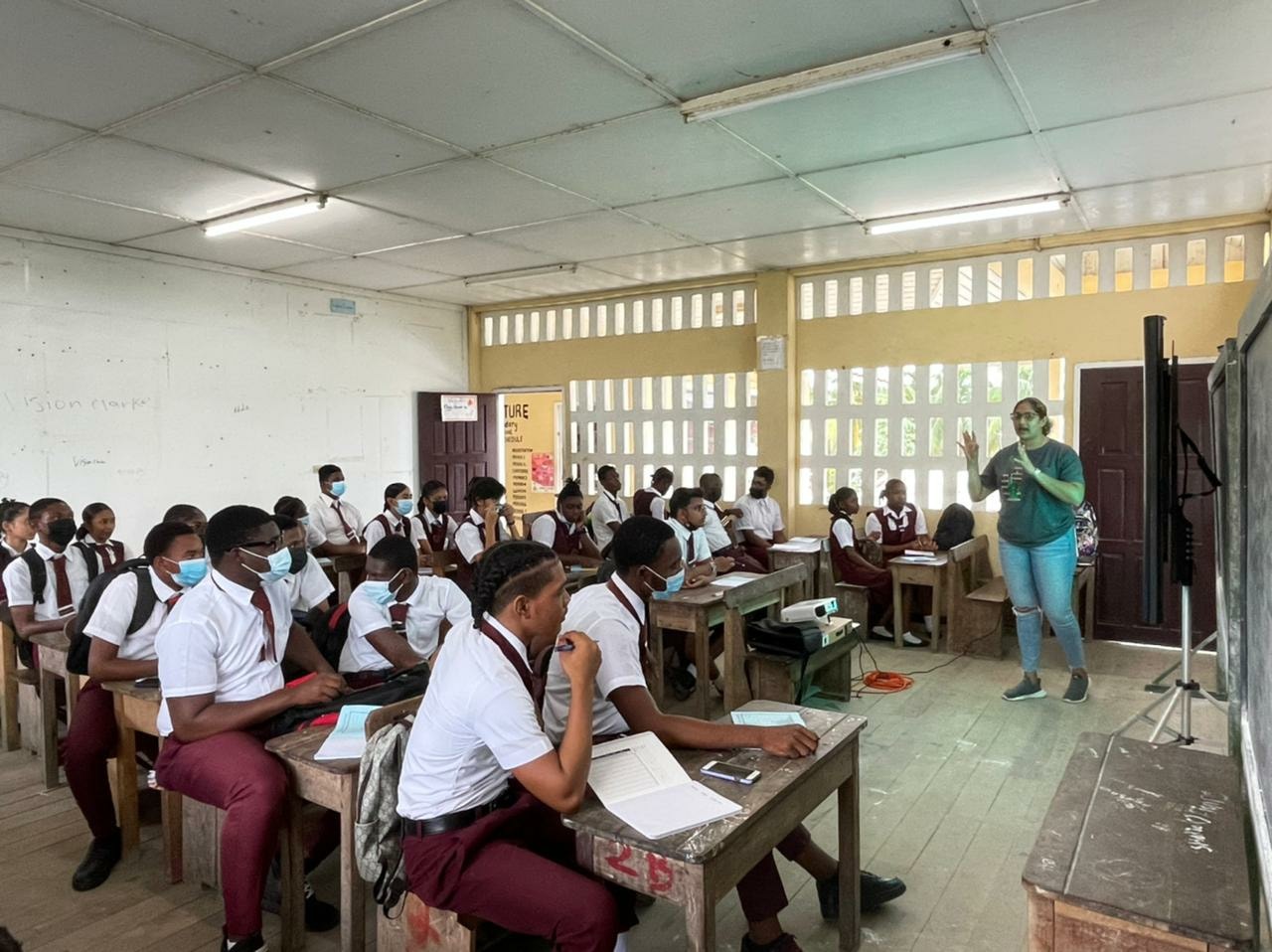 Basic ICT Literacy programme at the L’Aventure Secondary School, WBD.