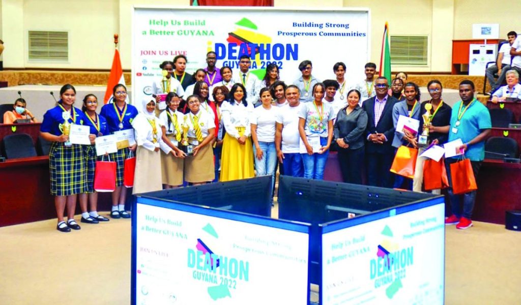 Ideathon-Guyana 2022 highlights creativity of local students