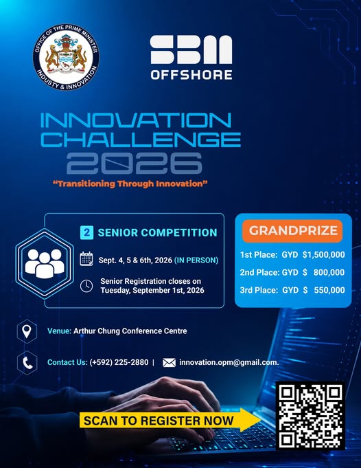 SBM Offshore Guyana is back on board as a collaborator for the Innovation Challenge 2026, and the stakes are bigger!